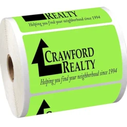 Sticker by the Roll - Rectangle - 2-1/2 inches x 4 inches