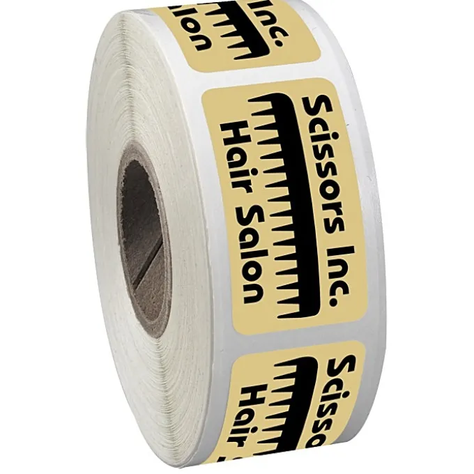 Sticker by the Roll - Rectangle - 3/4 inches x 1-1/2 inches