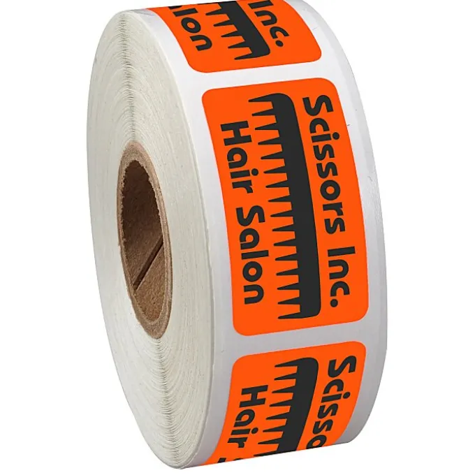 Sticker by the Roll - Rectangle - 3/4 inches x 1-1/2 inches