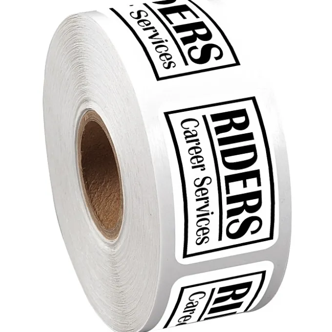 Sticker by the Roll - Rectangle - 1 inch x 1-1/2 inches