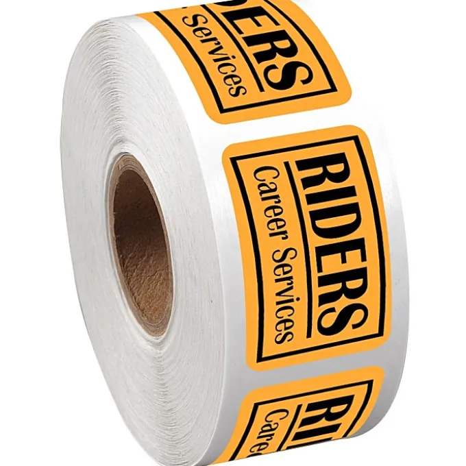 Sticker by the Roll - Rectangle - 1 inch x 1-1/2 inches