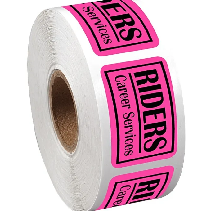 Sticker by the Roll - Rectangle - 1 inch x 1-1/2 inches