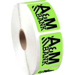 Sticker by the Roll - Rectangle - 1-1/4 inches x 2 inches