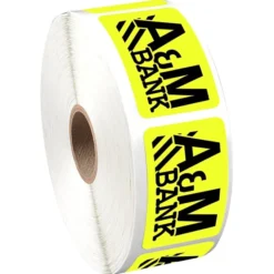 Sticker by the Roll - Rectangle - 1-1/4 inches x 2 inches