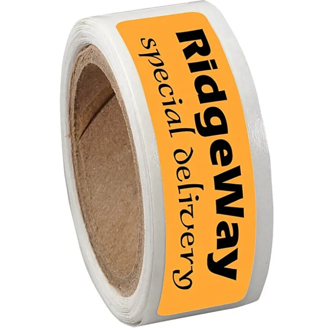 Sticker by the Roll - Rectangle - 7/16 inches x 1-3/4 inches