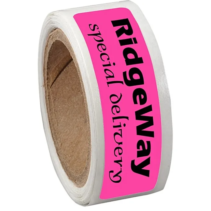 Sticker by the Roll - Rectangle - 7/16 inches x 1-3/4 inches
