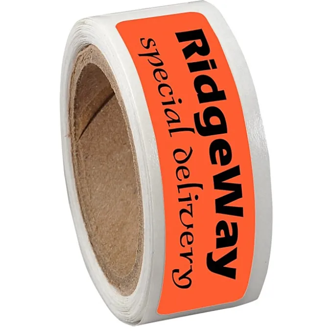 Sticker by the Roll - Rectangle - 7/16 inches x 1-3/4 inches