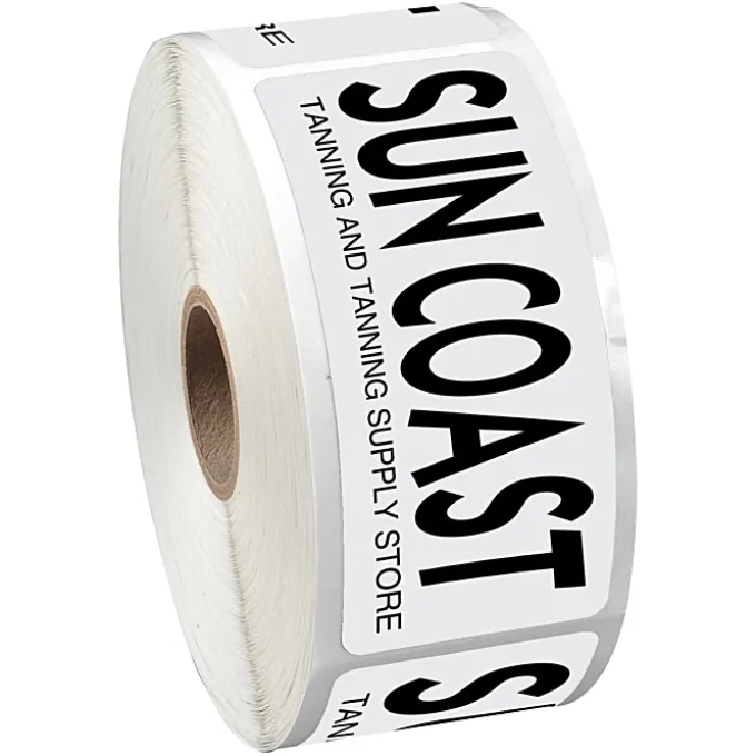 Sticker by the Roll - Rectangle - 1-1/2 inches x 3-1/2 inches