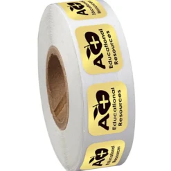 Sticker by the Roll - Rectangle - 9/16 inches x 3/4 inches