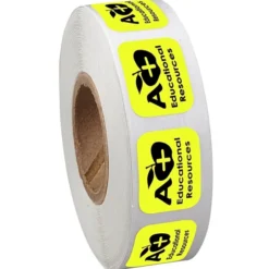 Sticker by the Roll - Rectangle - 9/16 inches x 3/4 inches