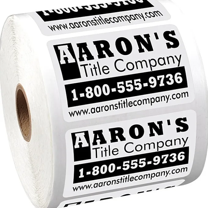 Sticker by the Roll - Rectangle - 1-3/4 inches x 2-3/4 inches