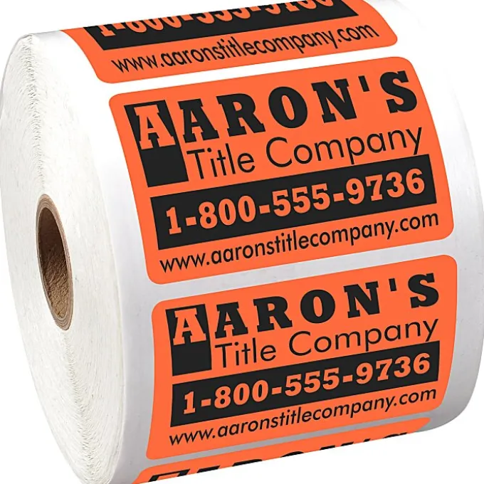 Sticker by the Roll - Rectangle - 1-3/4 inches x 2-3/4 inches