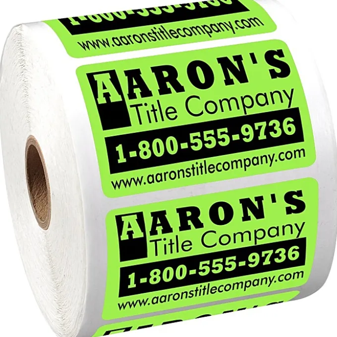 Sticker by the Roll - Rectangle - 1-3/4 inches x 2-3/4 inches