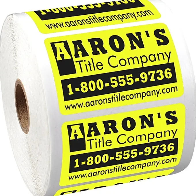Sticker by the Roll - Rectangle - 1-3/4 inches x 2-3/4 inches