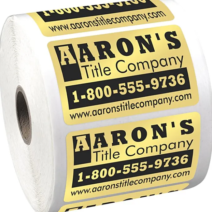 Sticker by the Roll - Rectangle - 1-3/4 inches x 2-3/4 inches