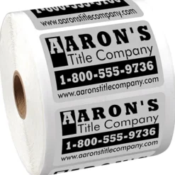 Sticker by the Roll - Rectangle - 1-3/4 inches x 2-3/4 inches