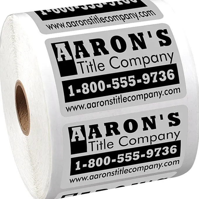 Sticker by the Roll - Rectangle - 1-3/4 inches x 2-3/4 inches