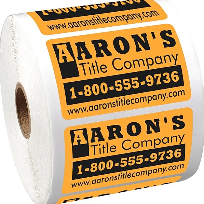 Sticker by the Roll - Rectangle - 1-3/4 inches x 2-3/4 inches