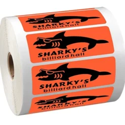 Sticker by the Roll - Rectangle - 1-1/4 inches x 3-5/8 inches