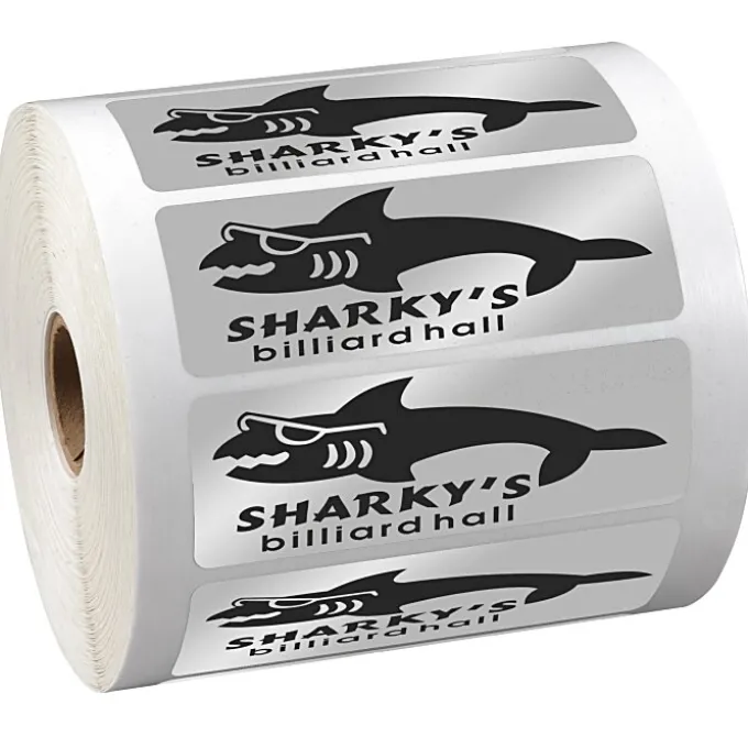 Sticker by the Roll - Rectangle - 1-1/4 inches x 3-5/8 inches