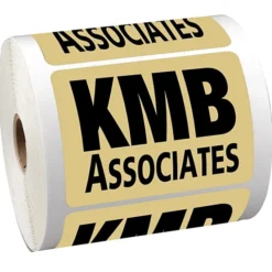 Sticker by the Roll - Rectangle - 2-3/4 inches x 3-3/4 inches