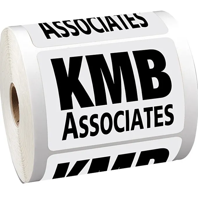 Sticker by the Roll - Rectangle - 2-3/4 inches x 3-3/4 inches