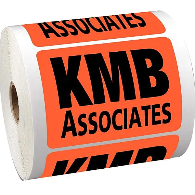 Sticker by the Roll - Rectangle - 2-3/4 inches x 3-3/4 inches