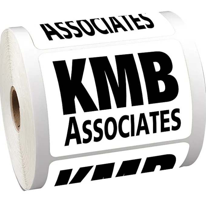 Sticker by the Roll - Rectangle - 2-3/4 inches x 3-3/4 inches