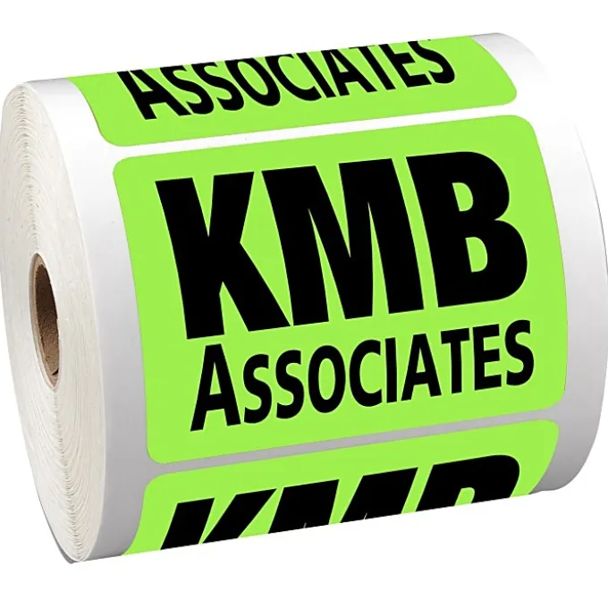 Sticker by the Roll - Rectangle - 2-3/4 inches x 3-3/4 inches