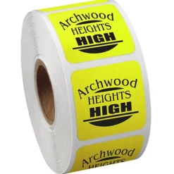 Sticker by the Roll - Square - 1-1/4 inches x 1-1/4 inches