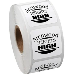 Sticker by the Roll - Square - 1-1/4 inches x 1-1/4 inches