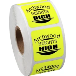 Sticker by the Roll - Square - 1-1/4 inches x 1-1/4 inches