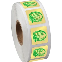 Sticker by the Roll - Square - 3/4 inches x 3/4 inches
