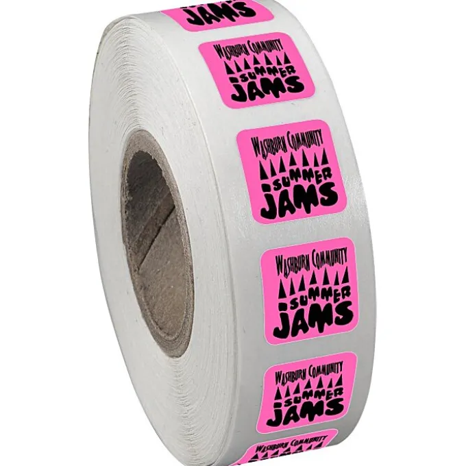 Sticker by the Roll - Square - 1/2 inches x 1/2 inches