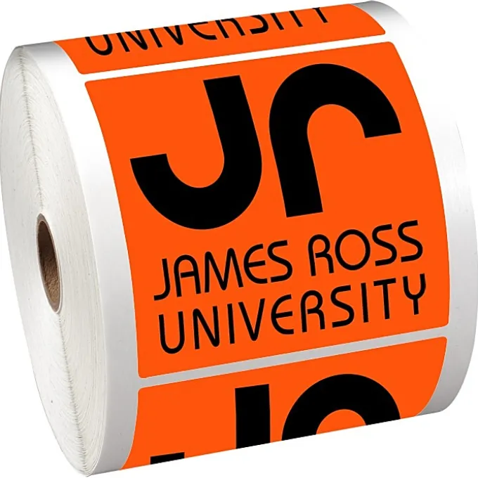 Sticker by the Roll - Square - 3-3/4 inches x 3-3/4 inches