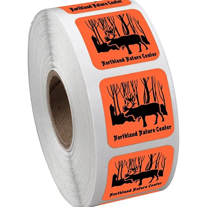 Sticker by the Roll - Square - 1 inch x 1 inch
