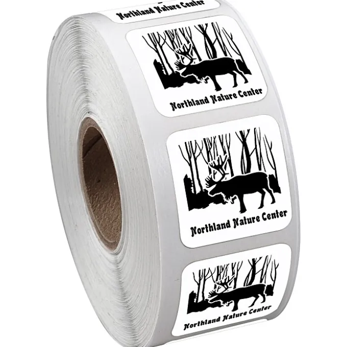Sticker by the Roll - Square - 1 inch x 1 inch