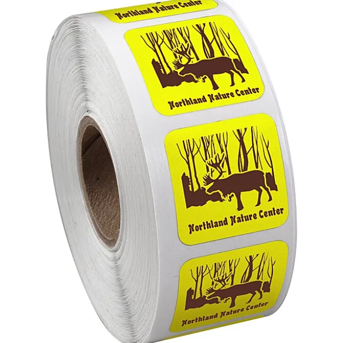 Sticker by the Roll - Square - 1 inch x 1 inch