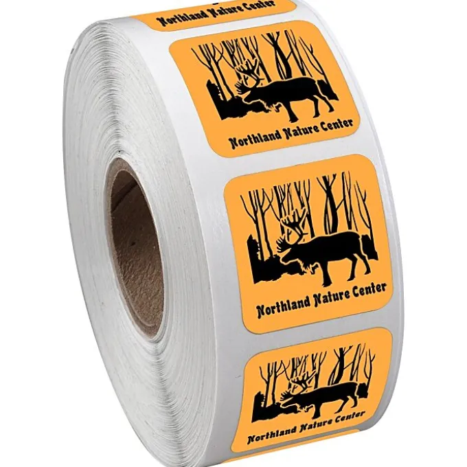 Sticker by the Roll - Square - 1 inch x 1 inch