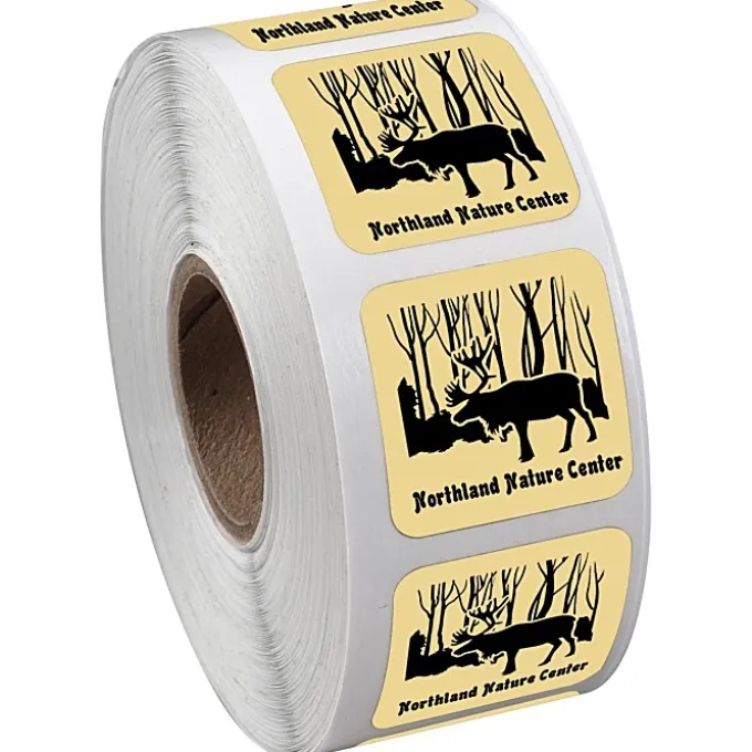 Sticker by the Roll - Square - 1 inch x 1 inch