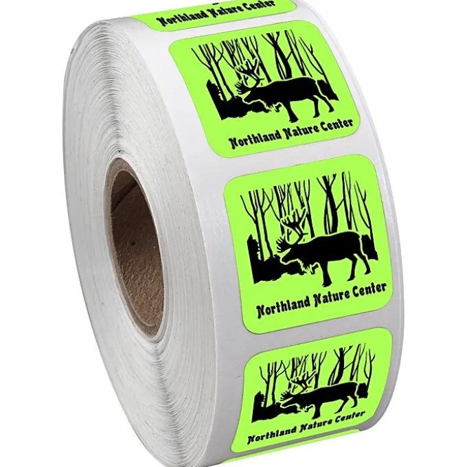 Sticker by the Roll - Square - 1 inch x 1 inch