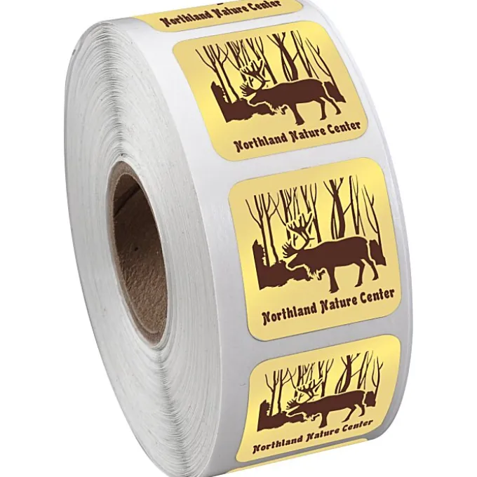 Sticker by the Roll - Square - 1 inch x 1 inch