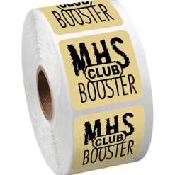 Sticker by the Roll - Square - 1-1/2 inches x 1-1/2 inches