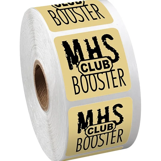 Sticker by the Roll - Square - 1-1/2 inches x 1-1/2 inches