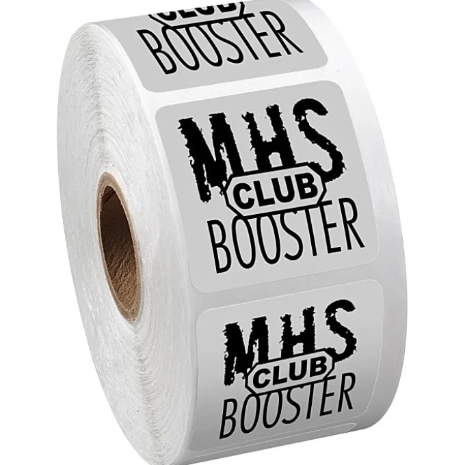 Sticker by the Roll - Square - 1-1/2 inches x 1-1/2 inches