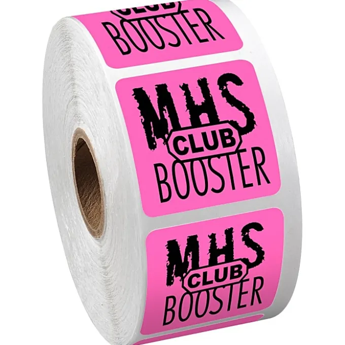 Sticker by the Roll - Square - 1-1/2 inches x 1-1/2 inches