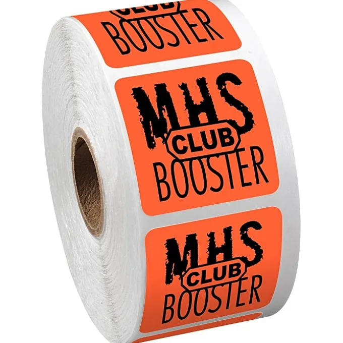 Sticker by the Roll - Square - 1-1/2 inches x 1-1/2 inches