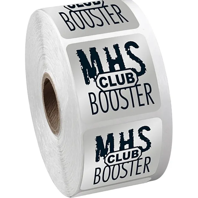 Sticker by the Roll - Square - 1-1/2 inches x 1-1/2 inches