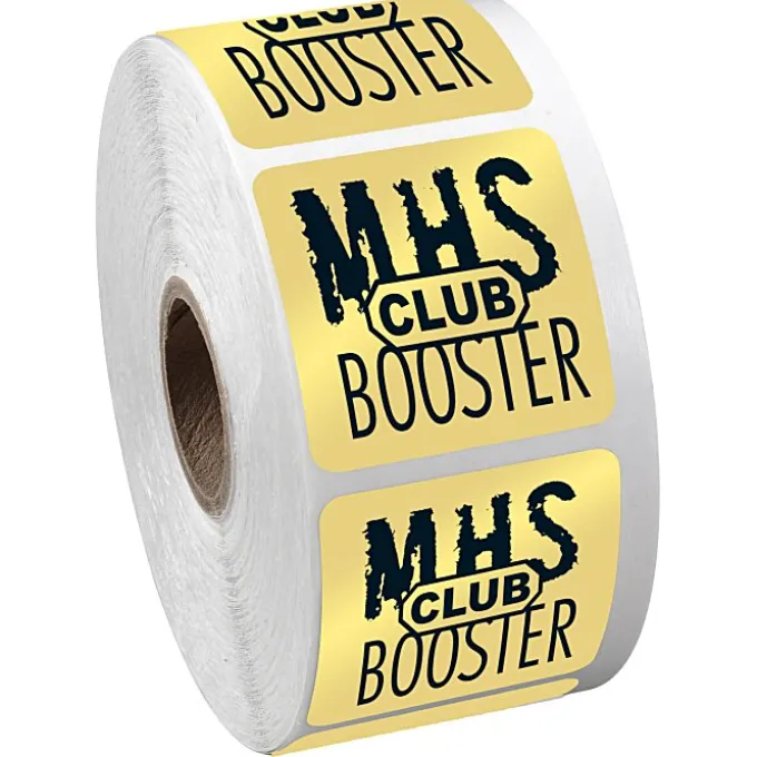 Sticker by the Roll - Square - 1-1/2 inches x 1-1/2 inches