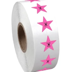 Sticker by the Roll - Star - 9/16 inches x 5/8 inches